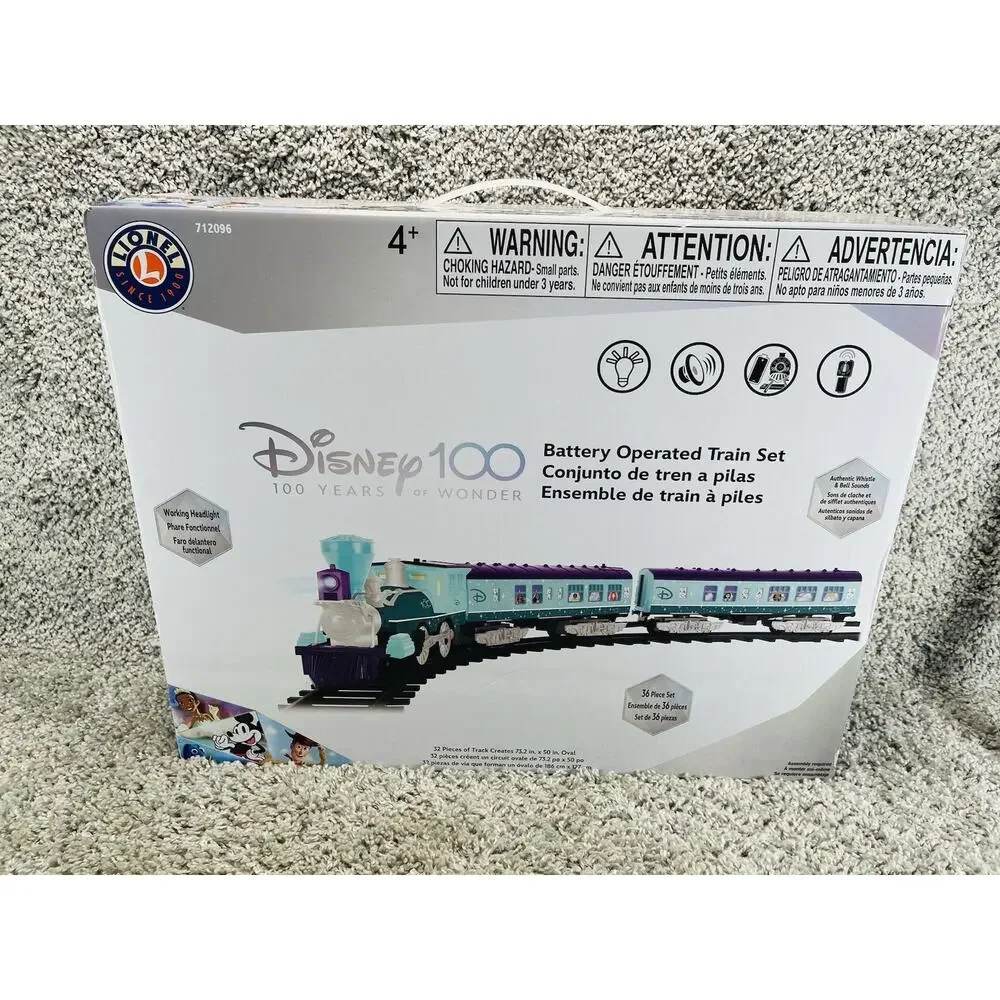 Lionel Disney 100 Years Of Wonder 712096 Battery Operated Train Set Brand New